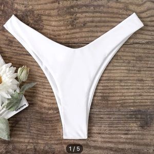 Wide thong bikini bottom